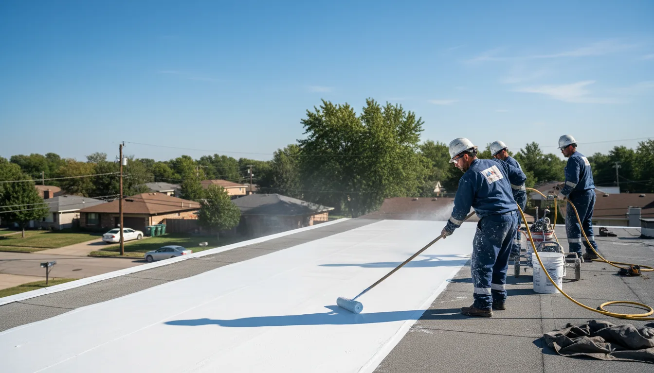 Commercial roof coating in Channing, MI near me